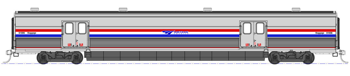 Kato 35-6211 HO Amtrak Viewliner II Phase III Baggage Car #61006