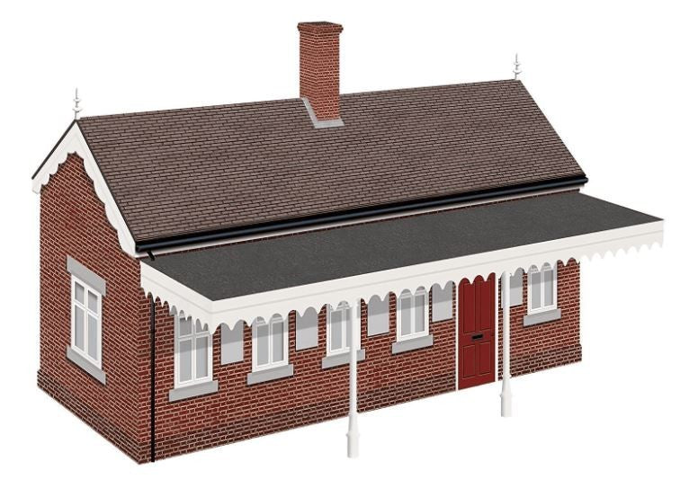 Hornby R9819 OO Pre-Decorated Cast Resin High Brooms Platform Building Built Up