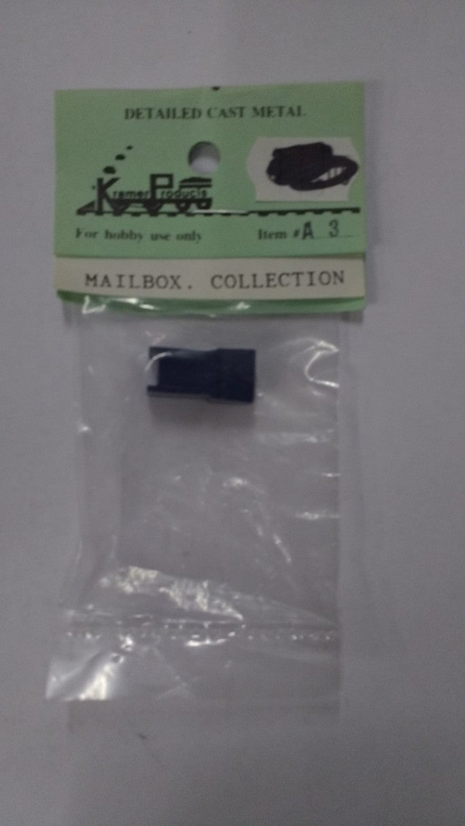 Kramer A3 Detailed Cast Metal O Scale Mailbox Collection