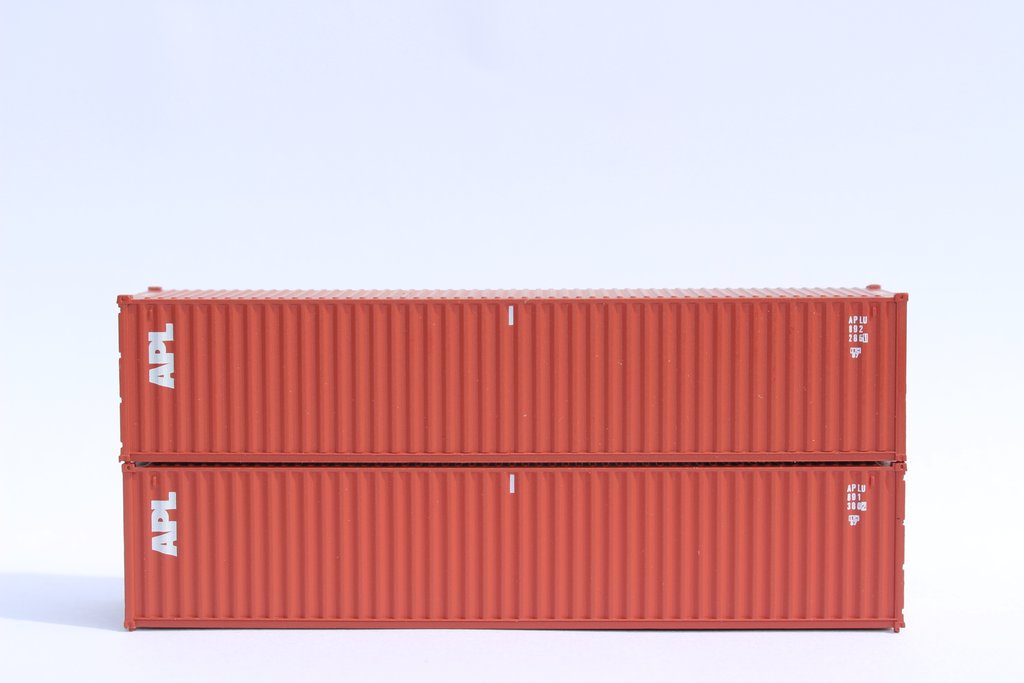 JTC Model Trains 405302 N APL 40' Standard Corrugated Container (Pack of 2)