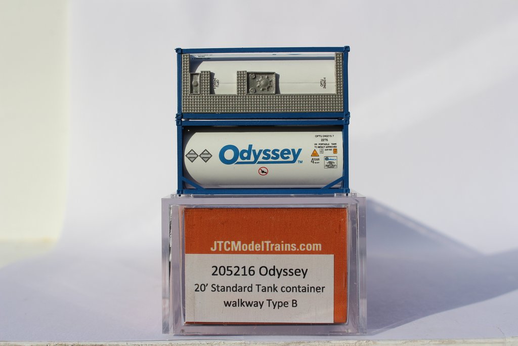 JTC Model Trains 205216 N Odyssey 20' Standard Tank Container