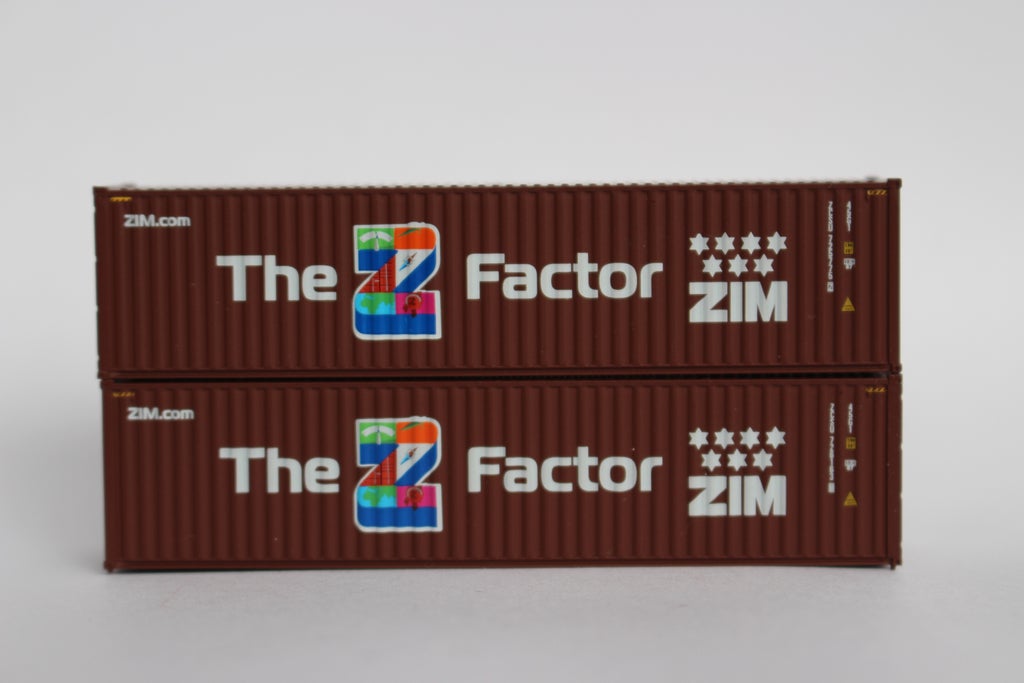 JTC Model Trains 405181 N The Z Factor 40' High Cube C.S. Container (Pack of 2)