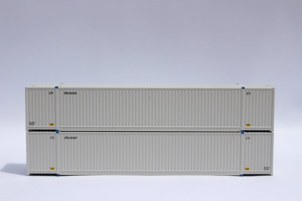 JTC Model Trains 537046 N UPS 53' 8-55-8 High Cube Container Set #2 (Pack of 2)