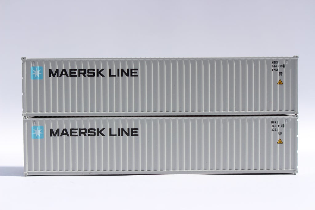 JTC Model Trains 405308 N MAERSK Line 40' Standard Steel Container
