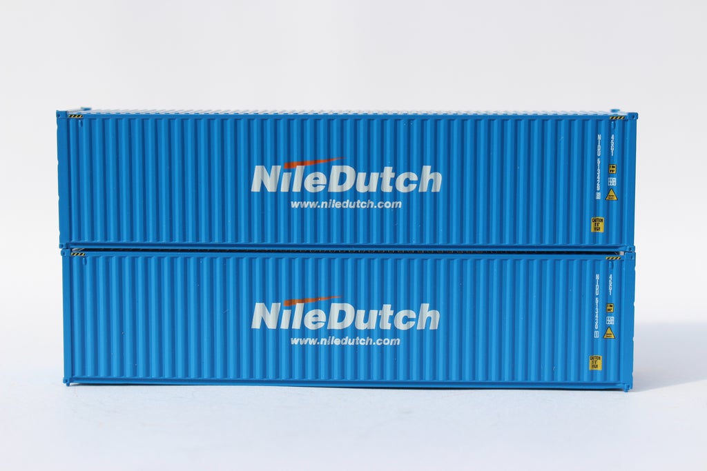 JTC Model Trains 405060 N Nile Dutch 40' High Cube C.S. Container (Pack of 2)