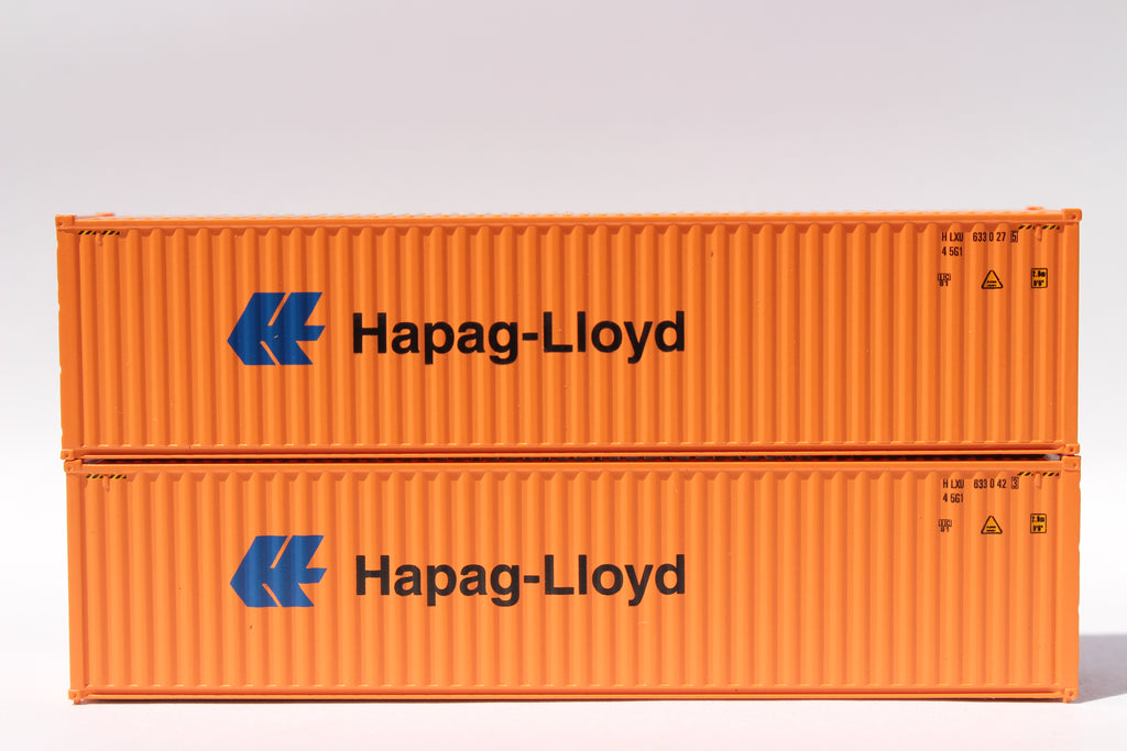 JTC Model Trains 405183 N Hapag Lloyd High Cube Corrugated Side Steel Containers