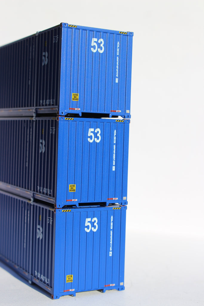 JTC Model Trains 953052 HO APL Ocean 53' Containers with IBC Castings (Set of 3)