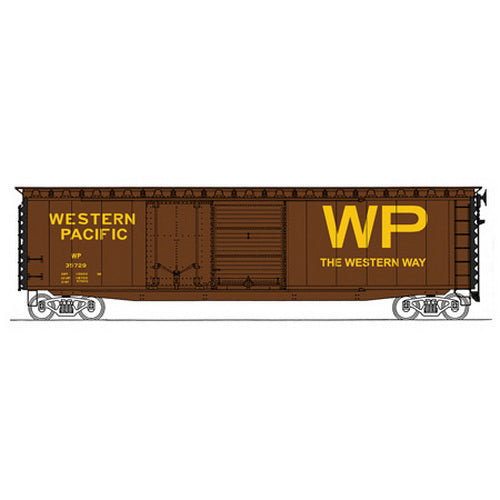 InterMountain 45614-03 HO Western Pacific 50' Double Door Box Car # 35729