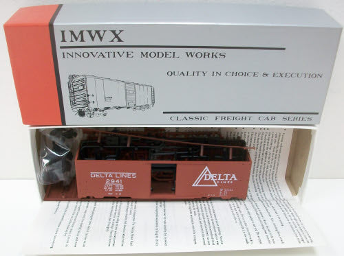 IMWX 2941 HO Delta Lines 40' Single Door Boxcar Kit