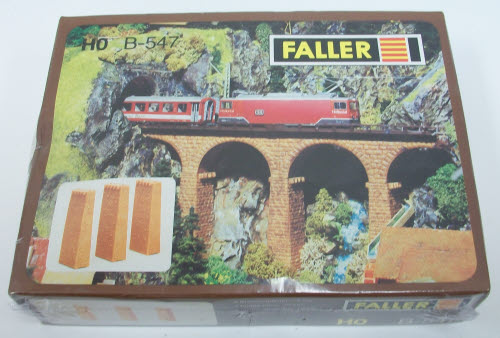 Faller B-547 HO Scale Bridge Piers (Box of 3)