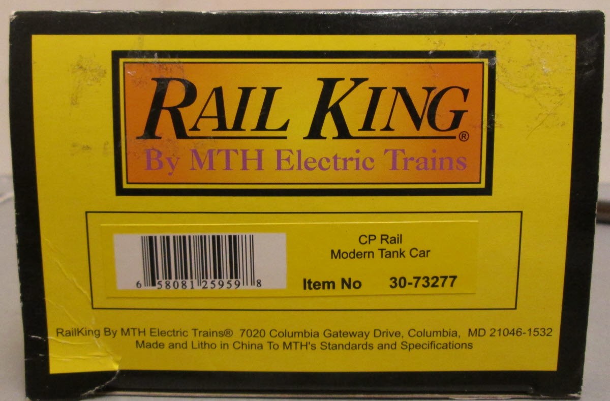 MTH 30-73277 O Gauge CP Rail Modern Tank Car #415728
