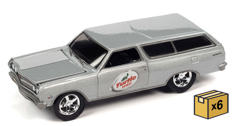 Johnny Lightning JLSP173-B-CASE 1:64 1965 Chevrolet Chevelle Wagon (Pack of 6)