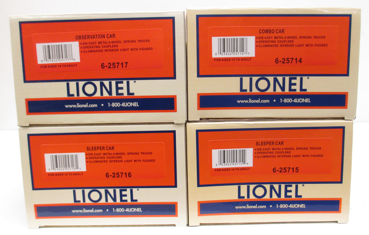 Lionel 6-25713 NYC 20th Century Heavyweight Passenger Cars (Set of 4)