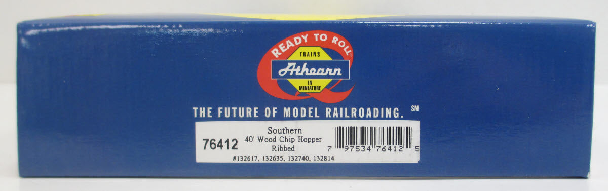 Athearn 76412 HO Southern 40' Ribbed Wood Chip Hopper 4-Pack