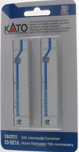 Kato 23-507A N Model Railroader 75th Anniversary 53' Containers (Set of 2)