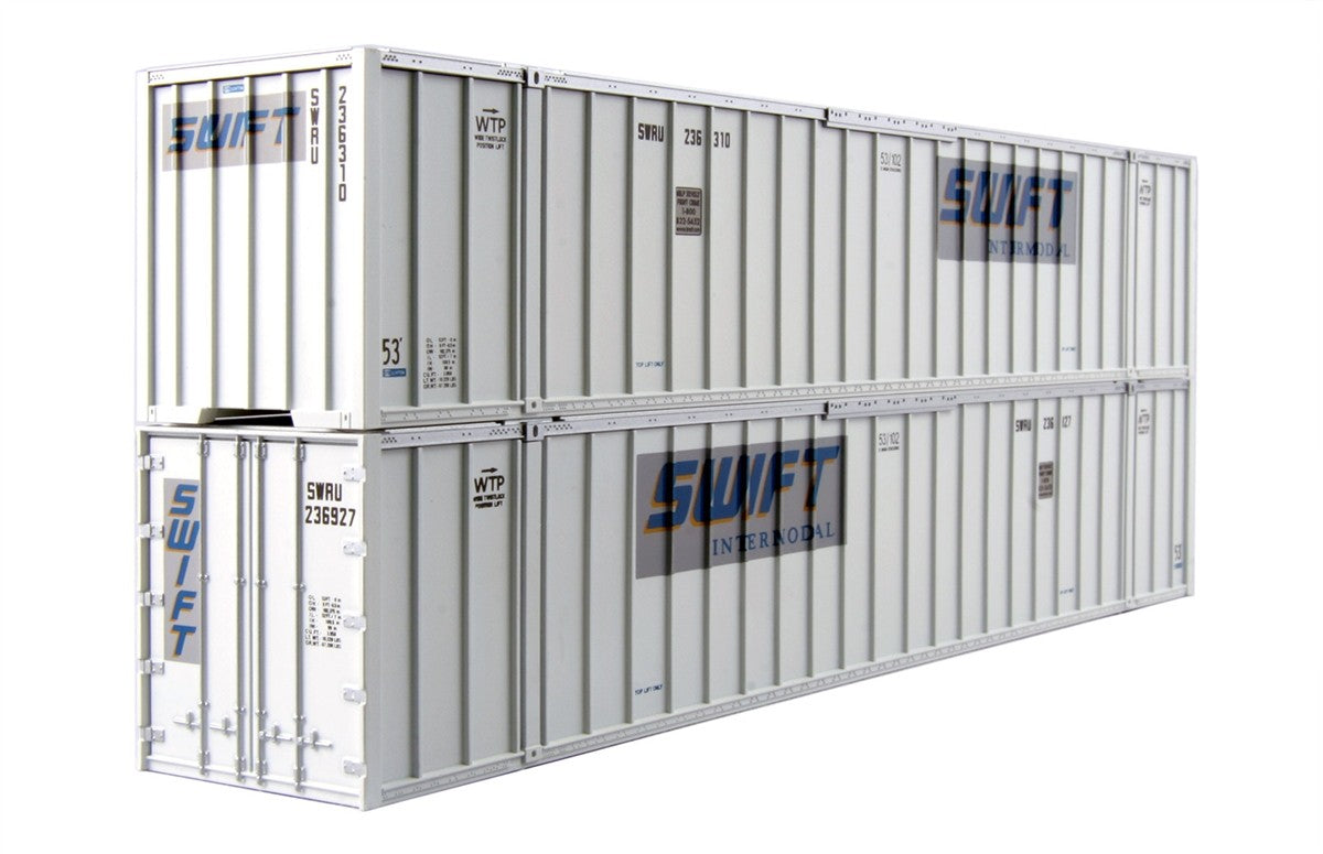 Kato 30-9026 HO Scale Swift Intermodal 53'Container # 36927/236310 (Pack of 2)