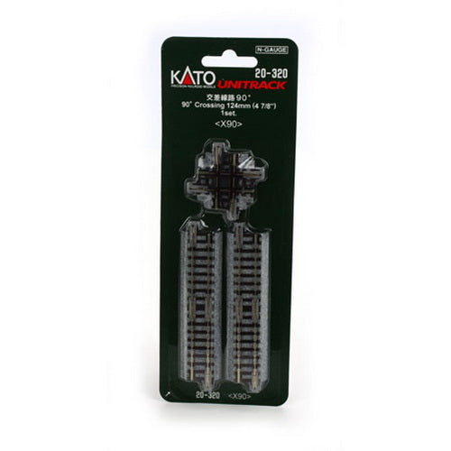 Kato 20-320 N 124 mm Radius 90° Crossing 4 7/8" UniTrack Set