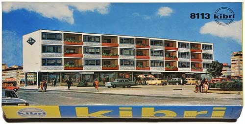 Kibri B-8113 HO Scale Apartments and Business Block Building Kit