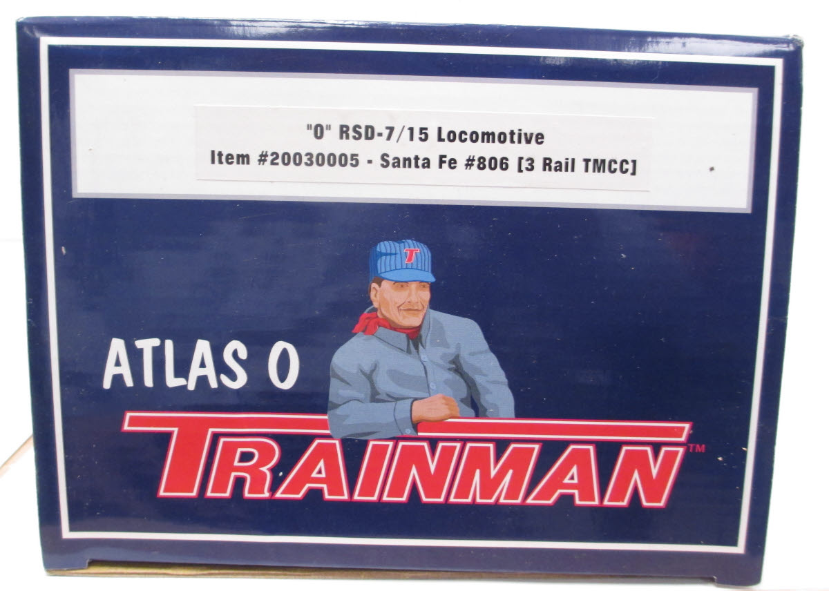Atlas 20030005 O Santa Fe RSD 7/15 Diesel Locomotive w/TMCC #806 - 3 Rail
