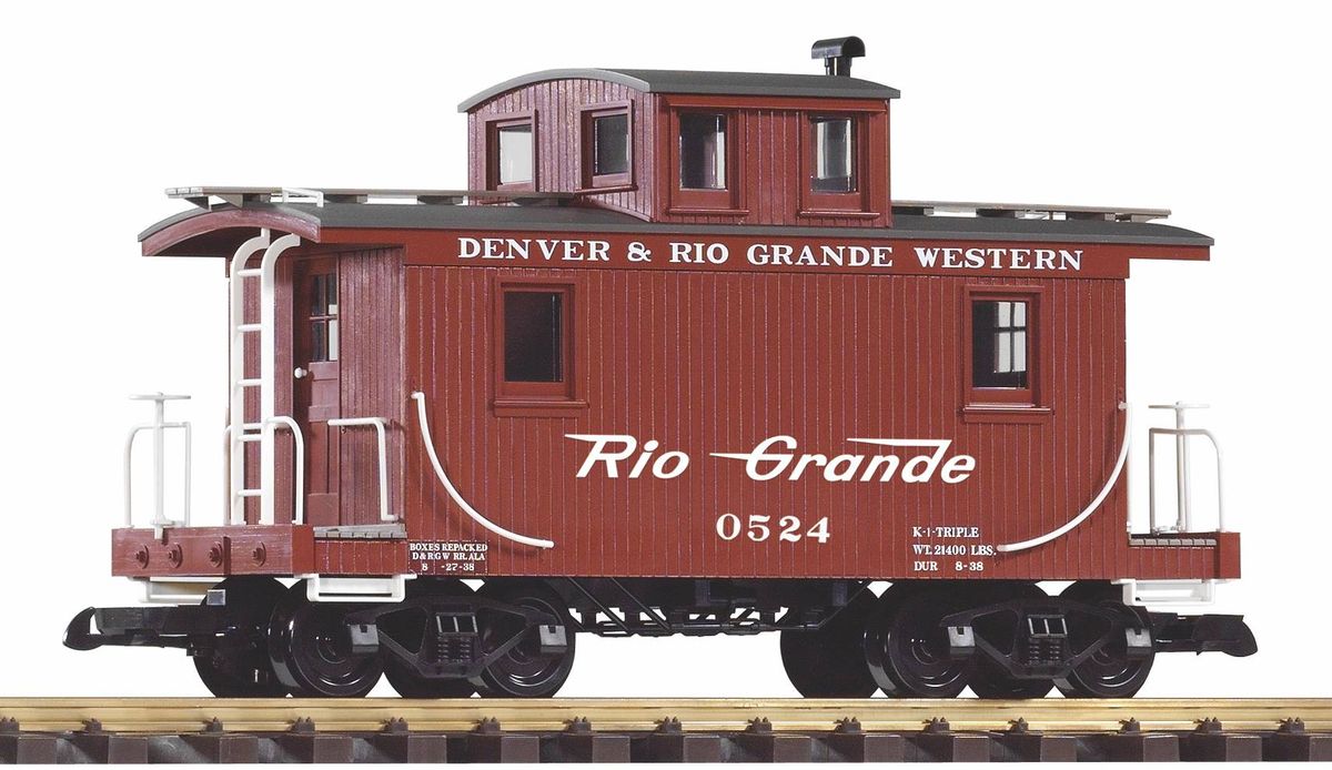 Piko 38947 G Denver & Rio Grande Western Wood Caboose #0524