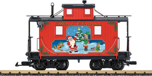 LGB 45652 G Christmas Short Wood-Cupola Caboose