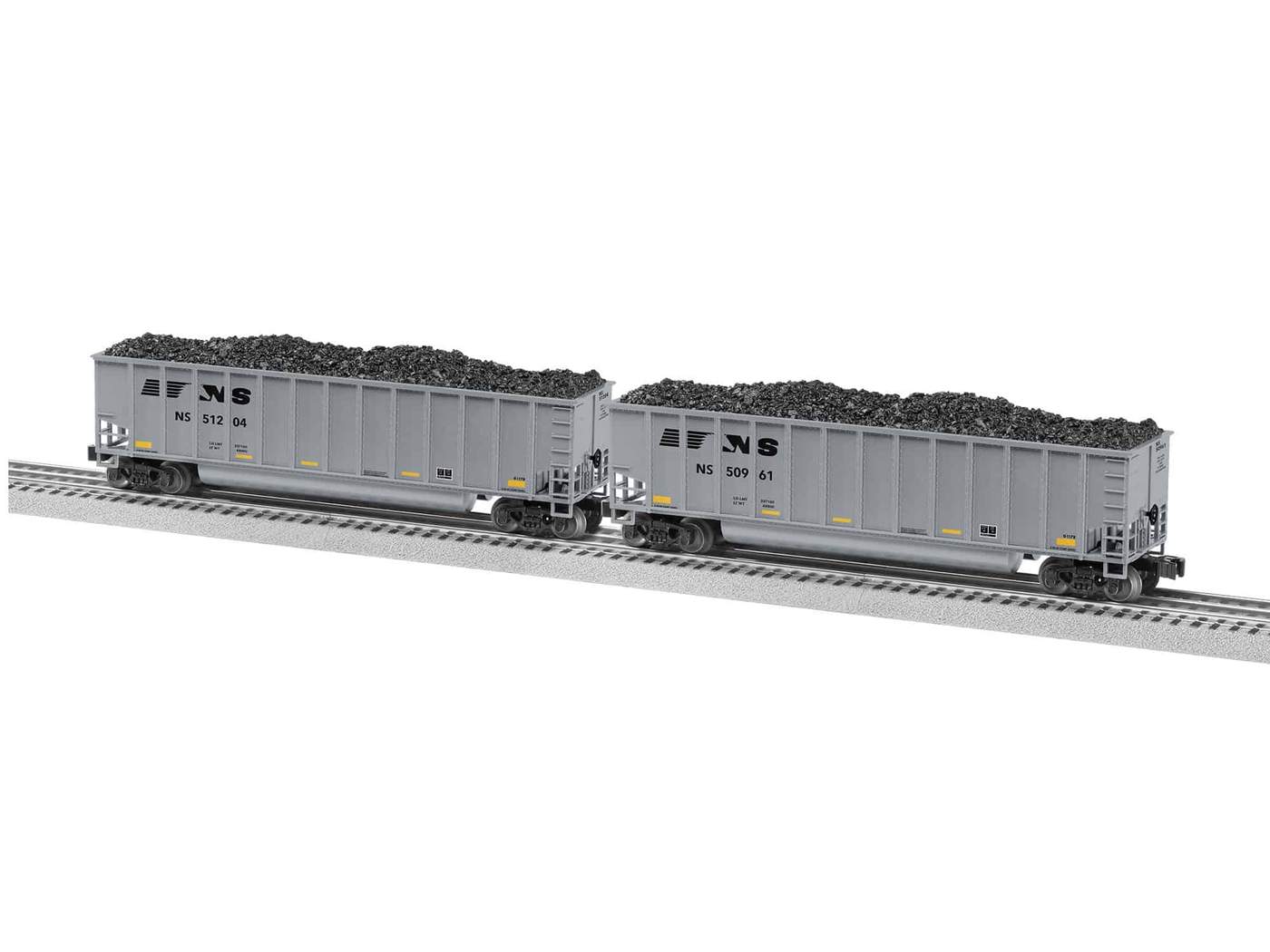 Lionel 2043280 O Norfolk Southern Rotary Gondola 51204, 50961 (Set of 2)