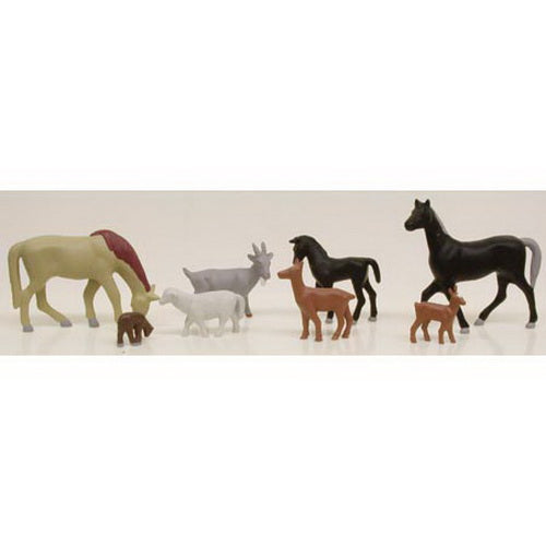 Model Power 5726 HO Scale Assorted Livestock Figures (Set of 8)