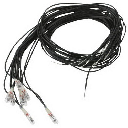 Miniatronics 18-012-10 12 Volt 2.4mm Clear Incandecent Light Bulbs (Pack of 10)