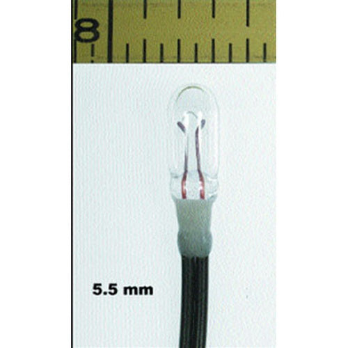 Miniatronics 18-024-20 Lamp 12V 5.5mm Clear Light Bulb (Pack of 20)