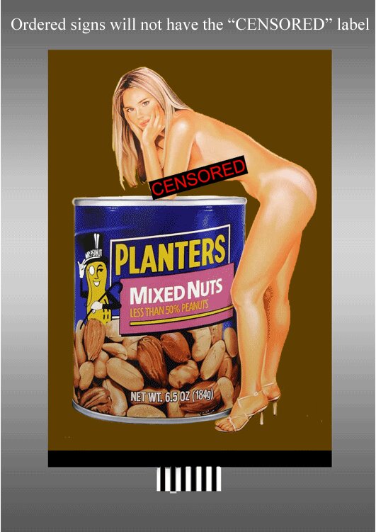Miller Engineering 88-6351 HO/O Planters Peanuts Large Animated Billboard