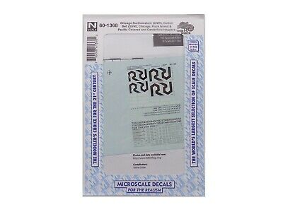 Microscale 60-1368 N CNW, SSW, R & IP Covered & Centerflow Hoppers Decal Sheet