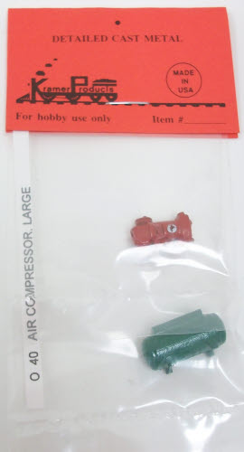 Kramer O-40 Die-Cast O Scale Large 2-Pc Air Compressor