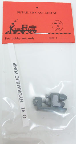Kramer O-91 Diecast O Scale Hydraulic Pump