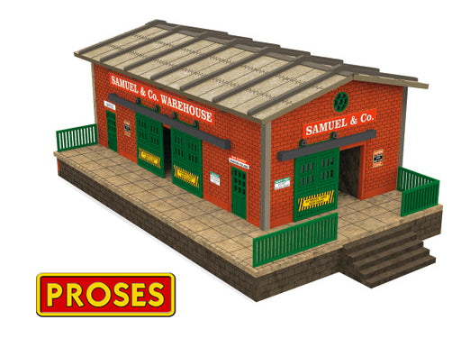 Bachmann 39120 O Warehouse with Motorized Operating Doors Building Kit
