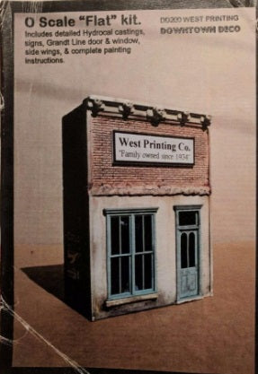 Downtown Deco DD200 O Scale West Printing Shop Building Kit