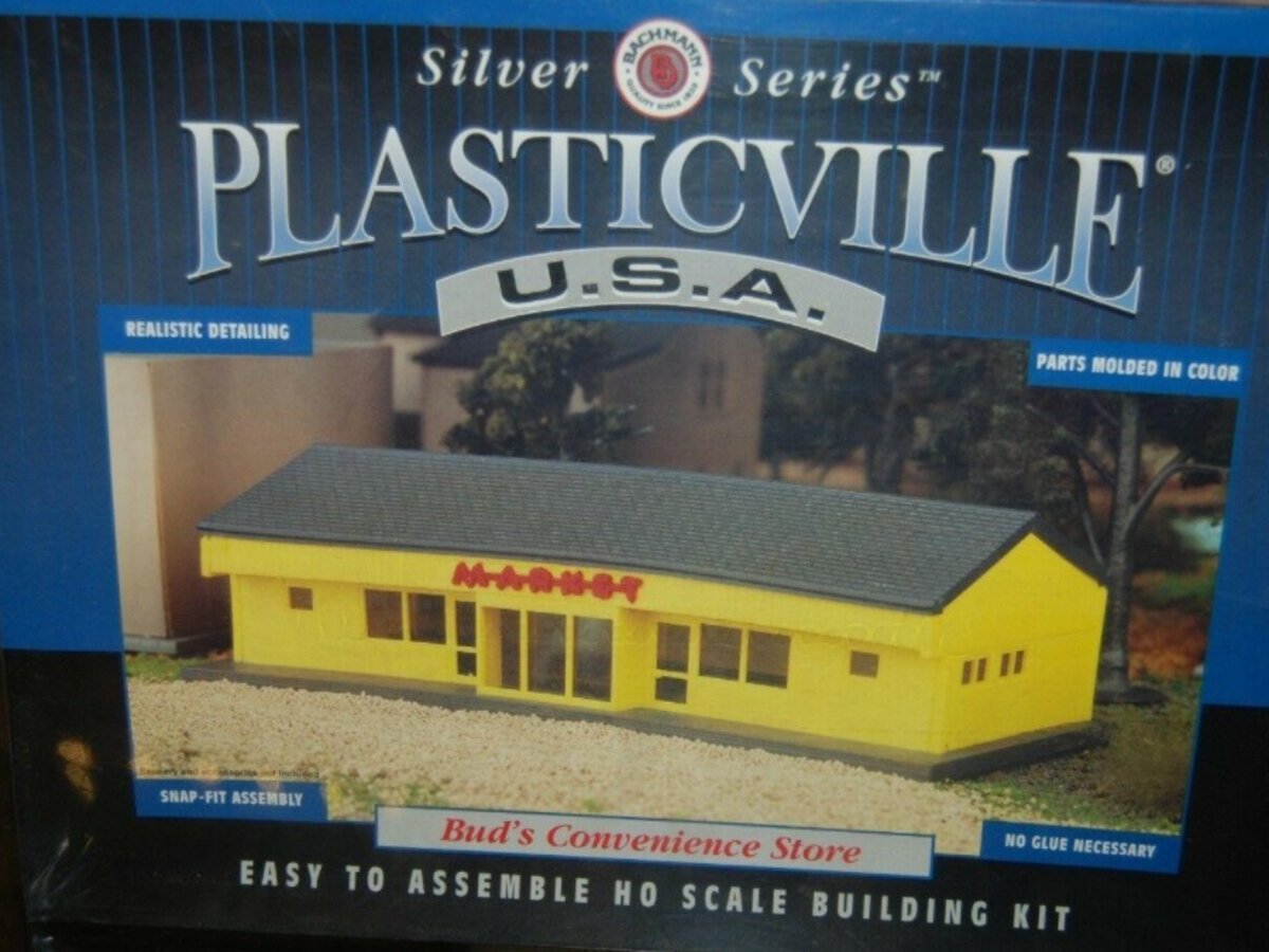 Bachmann 45522 HO Plasticville Bud's Convenience Store Building