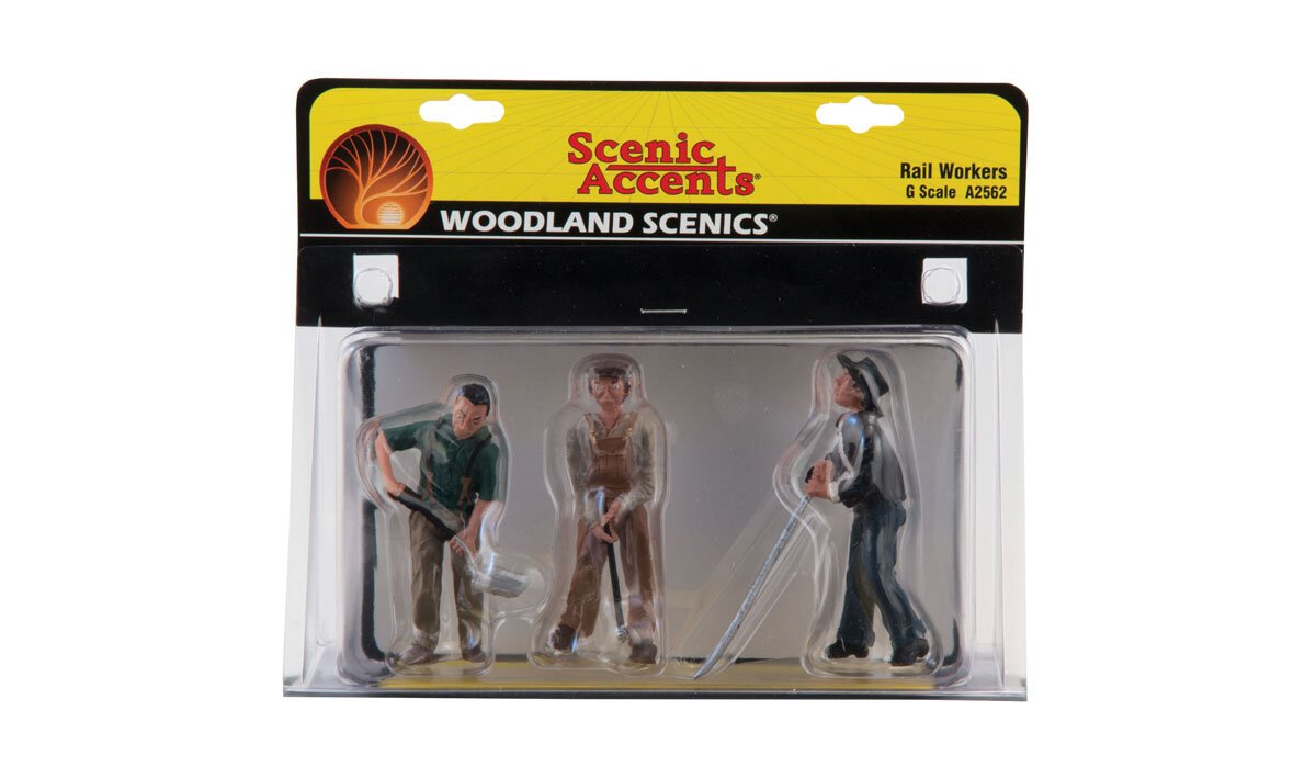 Woodland Scenics A2562 G Scenic Accents Rail Worker Figures (Set of 3)