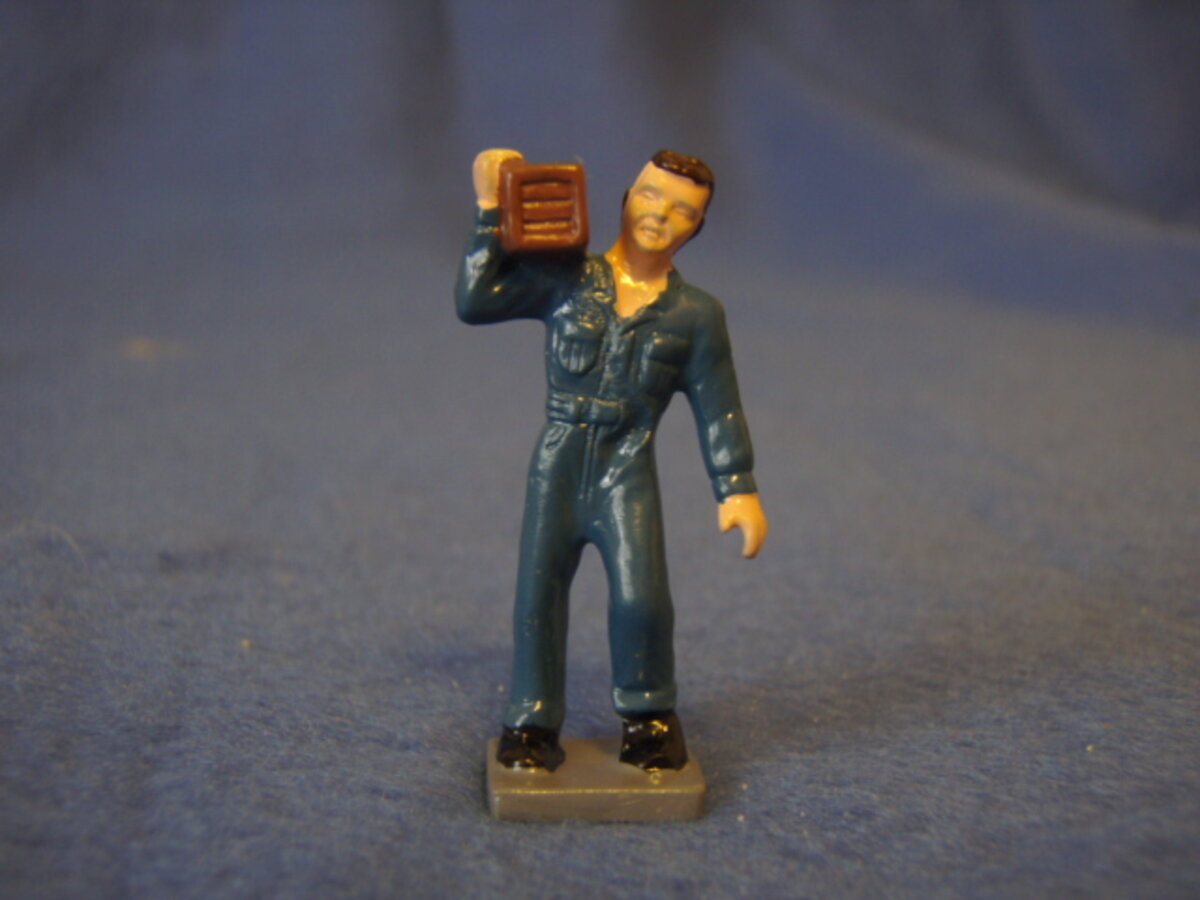 T&C F010 Pewter Man w/Package in Blue