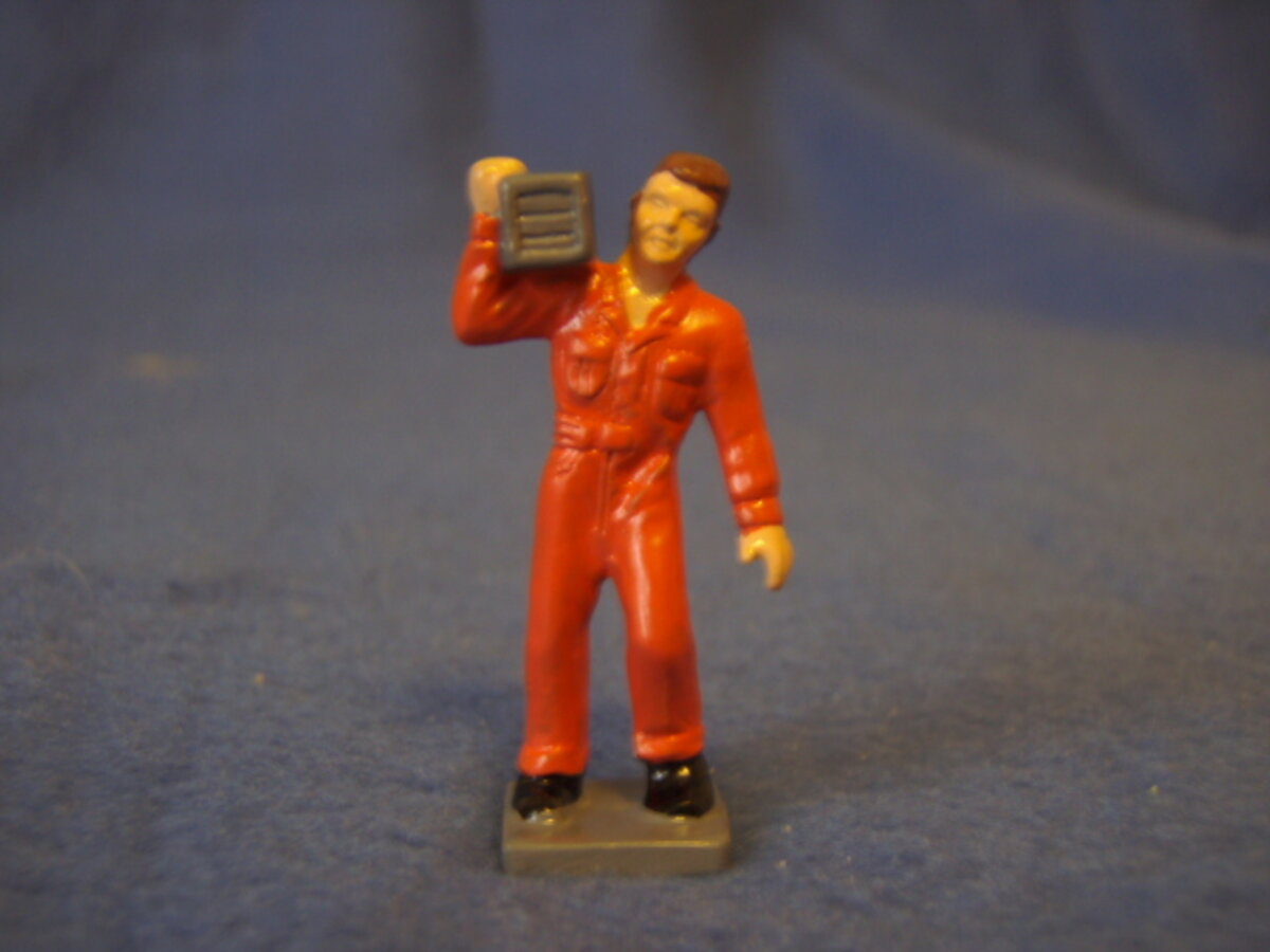 T&C F011 Pewter Man w/Package in Orange