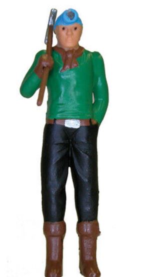 Model Power 7004-1 O Worker With Lighted Hard Hat Lighted Figure