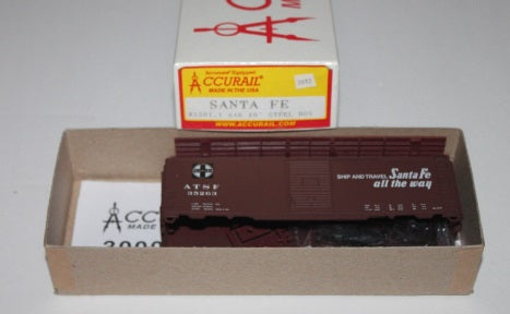 Accurail 3501 HO Santa Fe ATSF 40' Single Door Steel Boxcar Kit