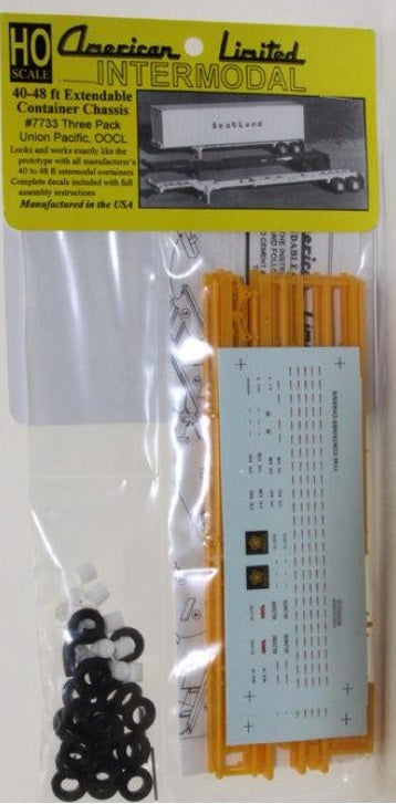 American Limited Models 7733 HO Union Pacific OOCL Chassis Kit (Pack of 3)