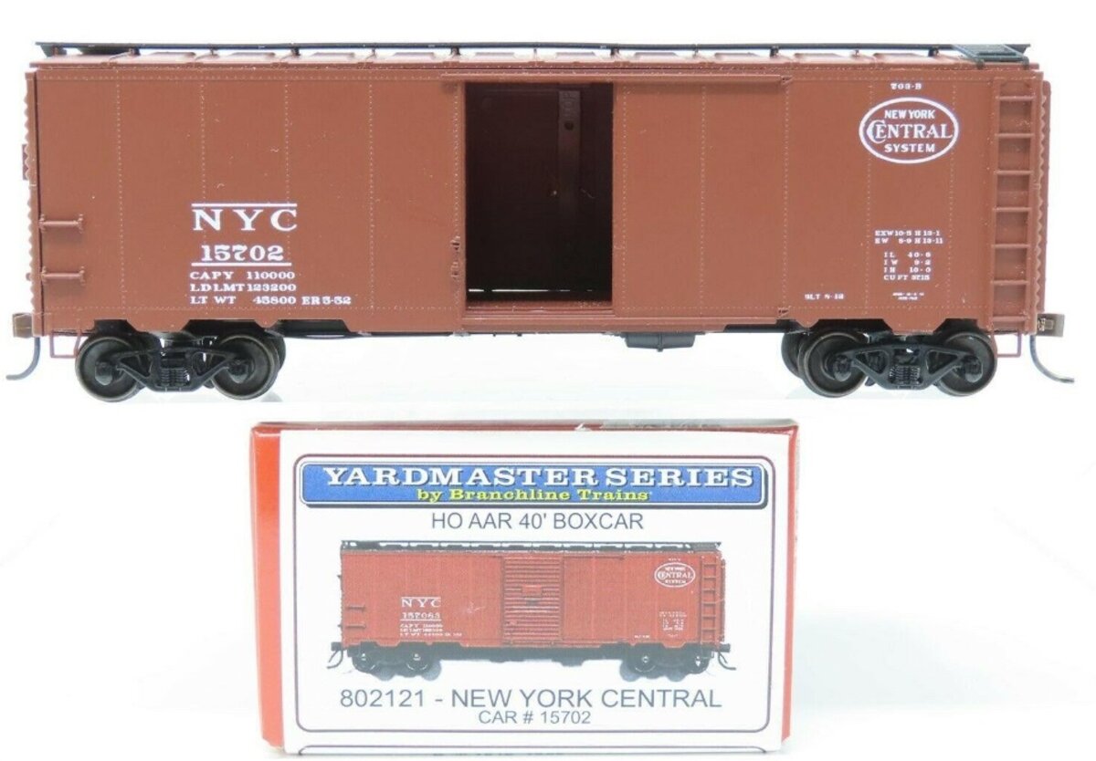 Branchline Trains 802121 HO New York Central AAR 40' Boxcar #15702 Kit