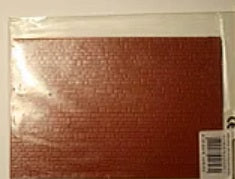 Brawa 2826 HO Red Cut Stone Sheet (Pack of 2)