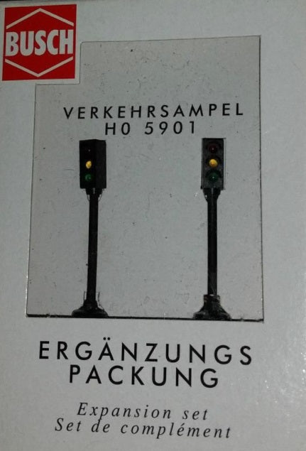 Busch 5901 HO Scale Traffic Signal Expansion Set (Set of 2)