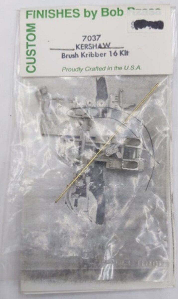 Custom Finishes 7037 MOW Kershaw Brush Kribber 16 Unpainted Metal Kit