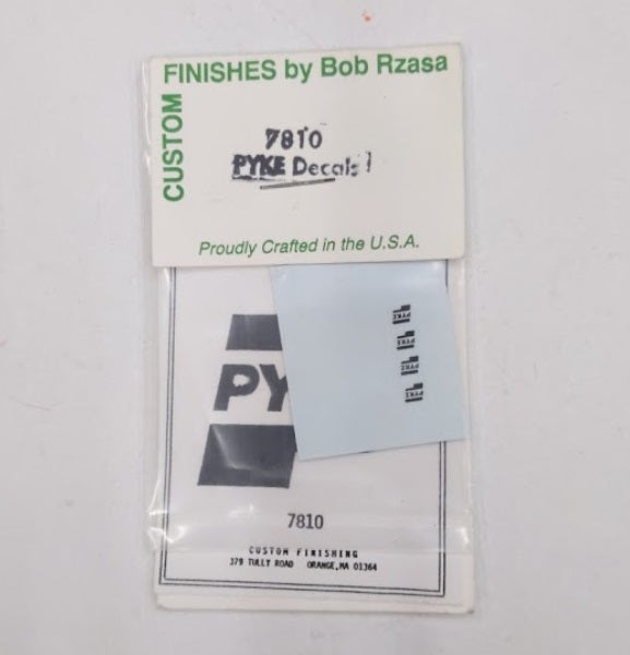 Custom Finishing 7810 HO Decal Set For Pyke Utility Crane