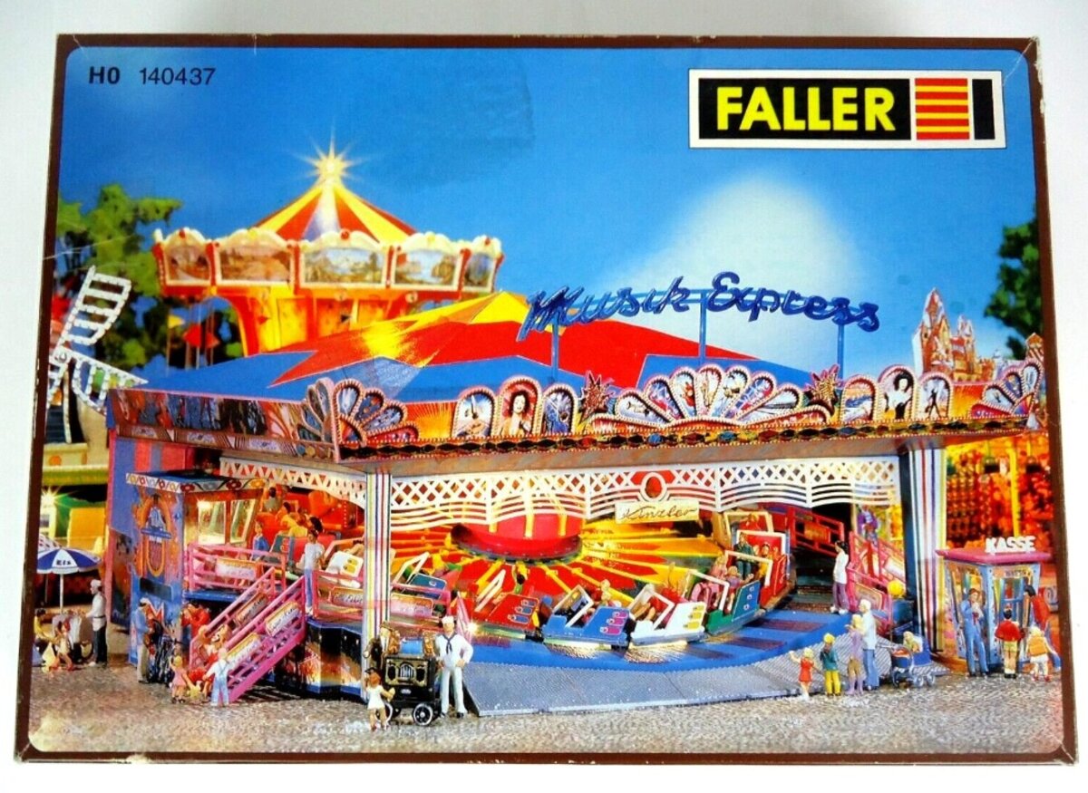 Faller 140437 HO Musik Express Carousel Roundabout Kit – Trainz
