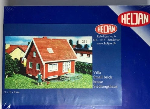 Heljan 211 HO Villa Brick Cottage Building Kit