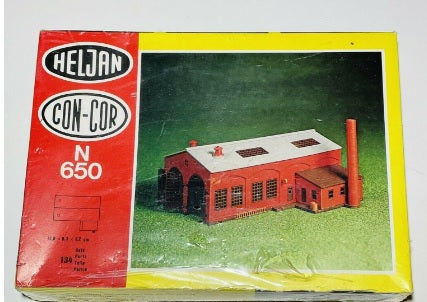 Heljan 650 N Scale Con-Cor Engine House Building Plastic Kit
